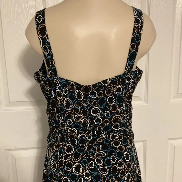 Karin Stevens black patterned sleeveless dress 8 - Picture 7 of 15